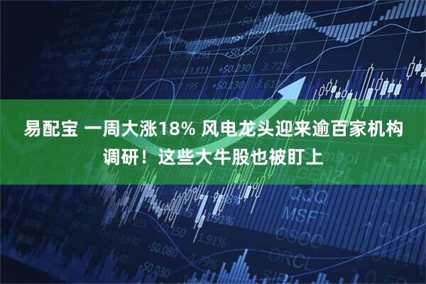 易配宝 一周大涨18% 风电龙头迎来逾百家机构调研！这些大牛股也被盯上