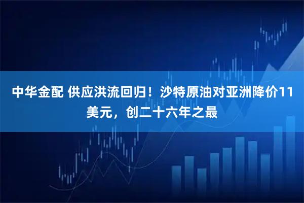 中华金配 供应洪流回归！沙特原油对亚洲降价11美元，创二十六年之最