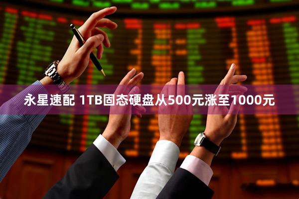 永星速配 1TB固态硬盘从500元涨至1000元